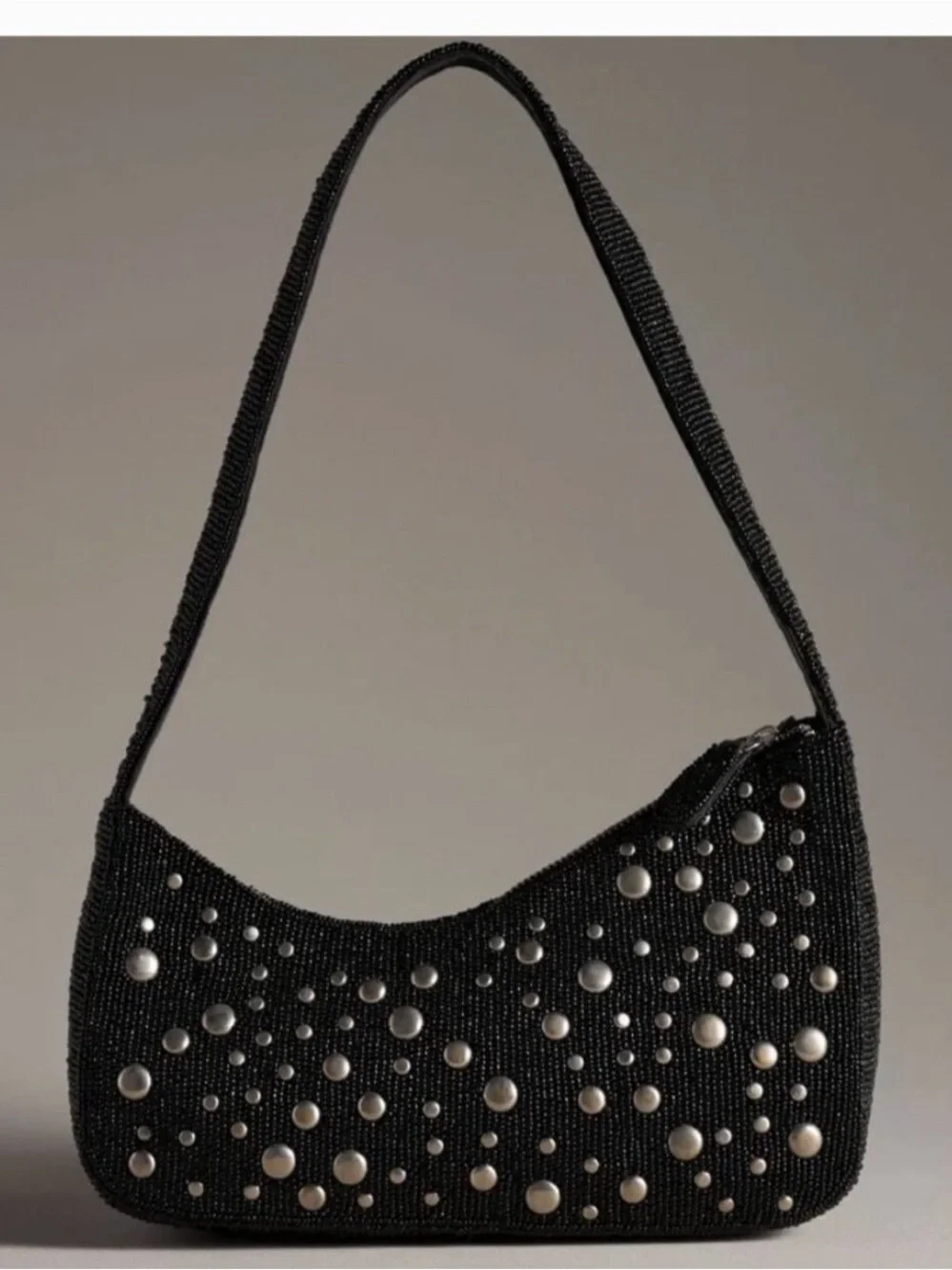 by Anthropologie Asymmetric Beaded Shoulder Bag - Picture 2 of 7